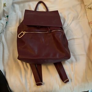 Elegant Burgundy Urban Originals faux Leather Backpack